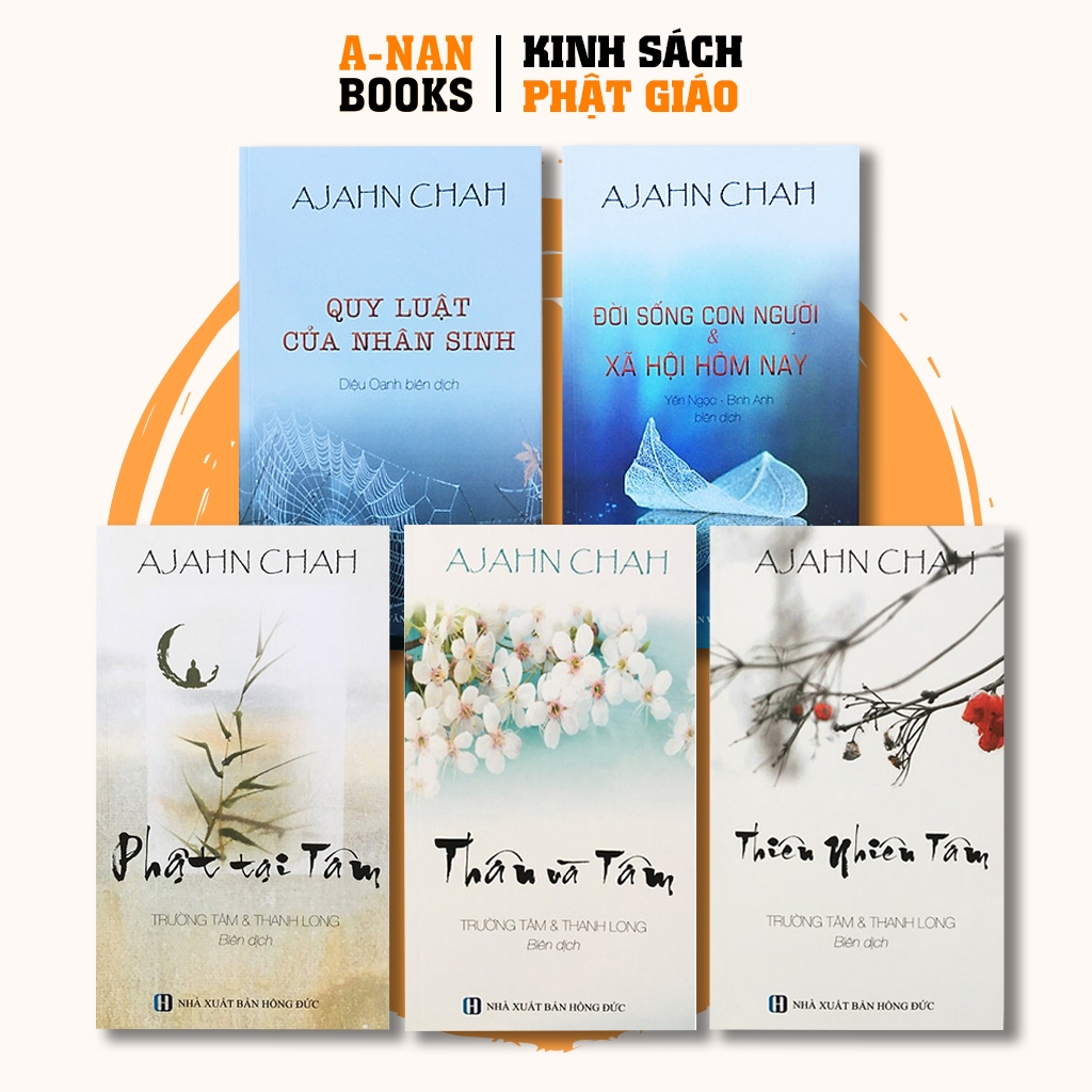 Sách - Combo Quy Luật Của Nhân Sinh + Đời Sống Con Người Xã Hội Hôm Nay + Phật Tại Tâm + Thân Và Tâm + Thiên Nhiên Tâm