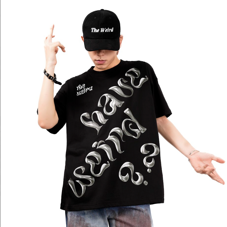 LOCAL BRAND Áo thun The Weird Phong Cách Unisex Form Rộng ATK835