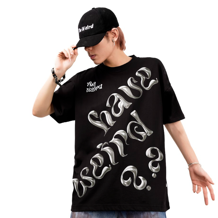 LOCAL BRAND Áo thun The Weird Phong Cách Unisex Form Rộng ATK835