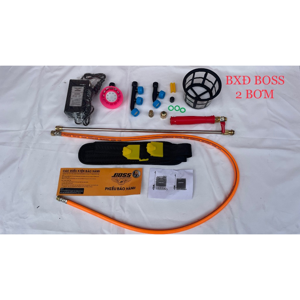 Bình xịt thuốc trừ sâu bằng điện BOSS 20 lít dùng phun thuốc, tưới nước Công nghệ Nhật, Bảo hành 6 tháng