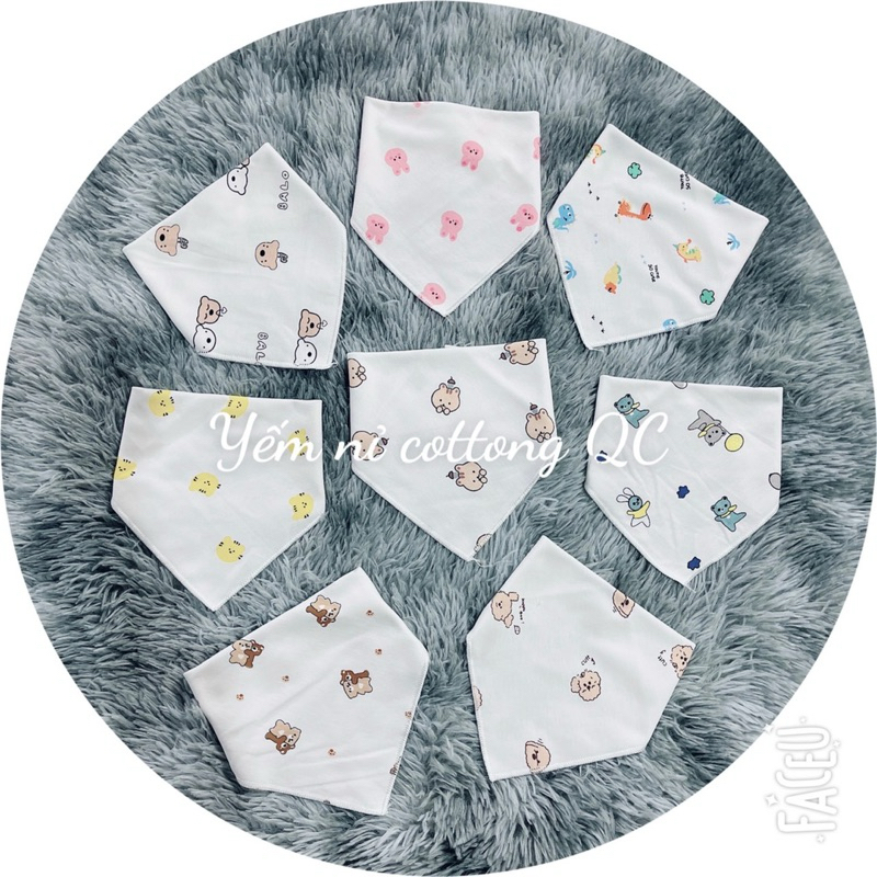 Yếm tam giác cotton Quảng Châu hình mới xinh yêu ngộ nghĩnh