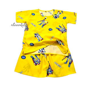 [  Bé Trai Size 8/2: 14-15kg] ĐỒ BỘ TOLE (TÔN 2 DA) LANH SIÊU MÁT TAY NGẮN QUẦN NGẮN CHO BÉ TRAI - NHÀ AN KIDS