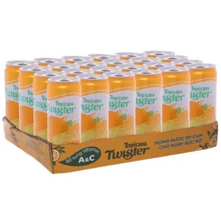 Lốc  nước cam Twister (6lon x330ml).