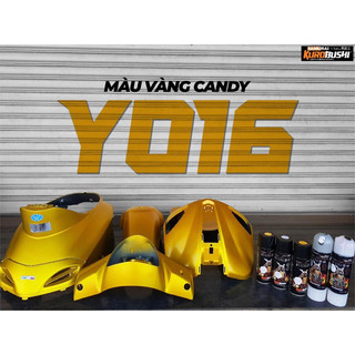 Sơn xịt samurai màu vàng candy y016*
