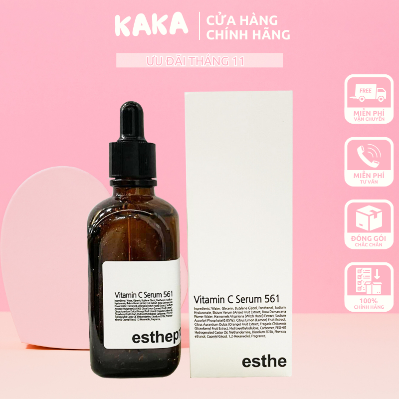 Serum Mờ Thâm Nám Tàn Nhang, Giảm Mụn Làm Đều Màu Da, Hỗ Trợ Làm Trắng Da Vitamin C Serum 561 Esthemax