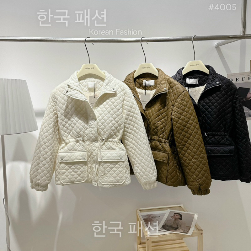 Áo khoác phao trần trám Hàn Quốc