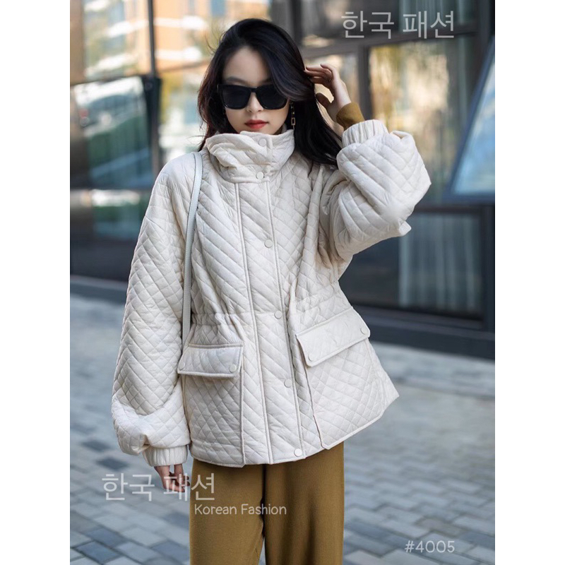 Áo khoác phao trần trám Hàn Quốc