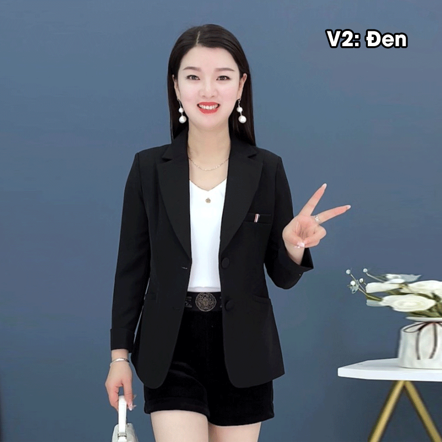 Áo vest nữ V2 , áo vest nữ dài tay hàng 2 lớp có túi phong cách lịch sự trẻ trung