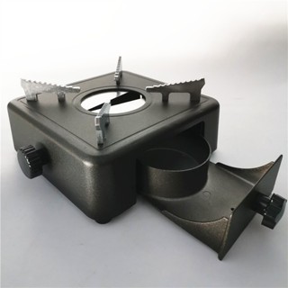 Bếp cồn gang - bếp cồn hợp kim nhôm xịn - Bếp cồn khô, nước sơn tĩnh điện cao cấp màu đen mun ánh kim