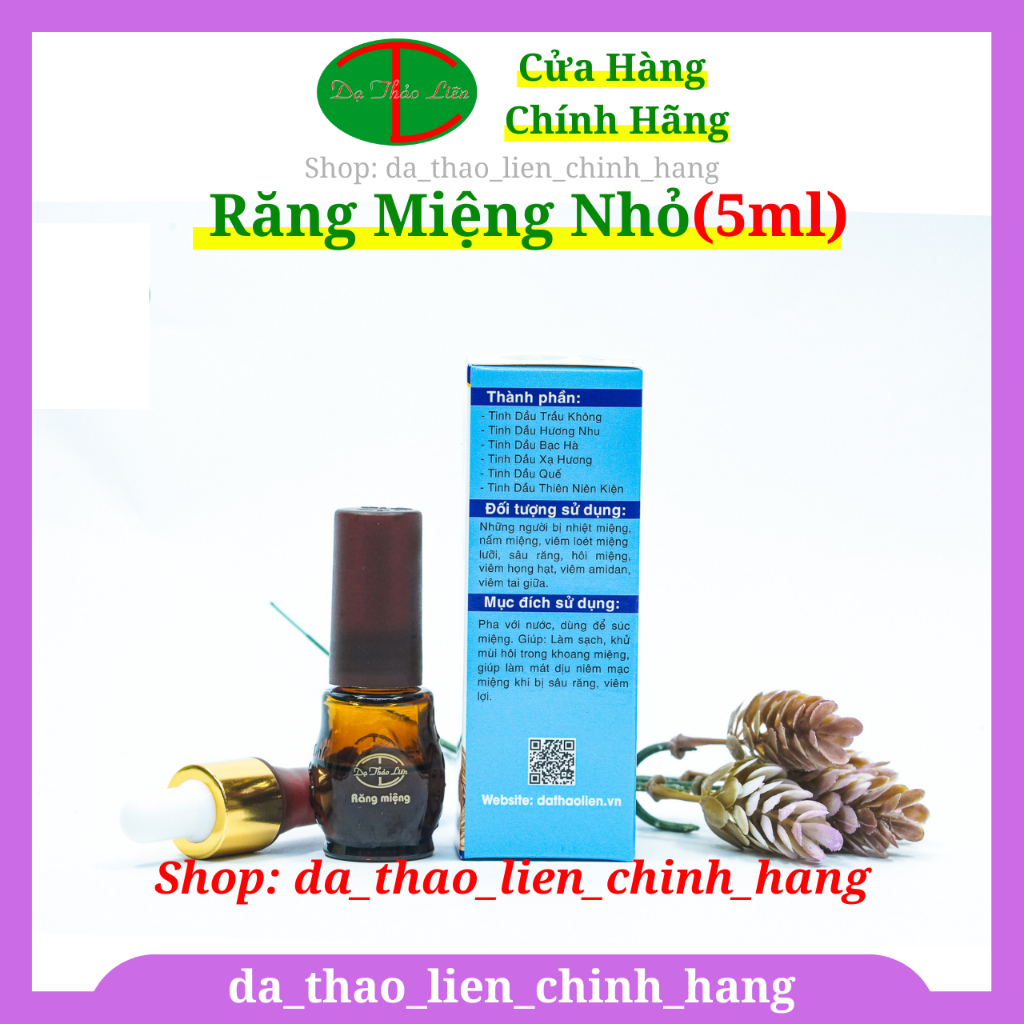 5ml Tinh dầu Răng Miệng Dạ Thảo liên - tinh Dầu hôi miệng, sâu răng