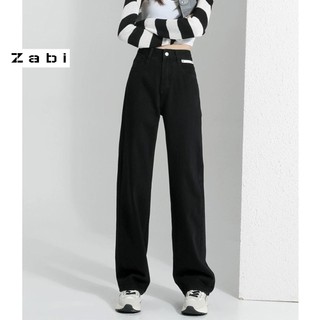 Quần baggy jeans nữ ZABI ống rộng đơn giản dài 98cm phong cách năng động trẻ trung QD258