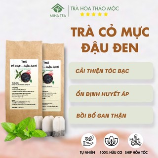 Trà cỏ mực đậu đen, tốt cho tim mạch, bổ gan thận gói 30 túi lọc - Miha Tea