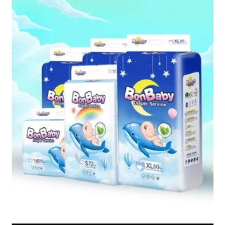 Combo 2 Bịch Tã/Bỉm Bonbaby Cá heo,Tinh chất trà xanh