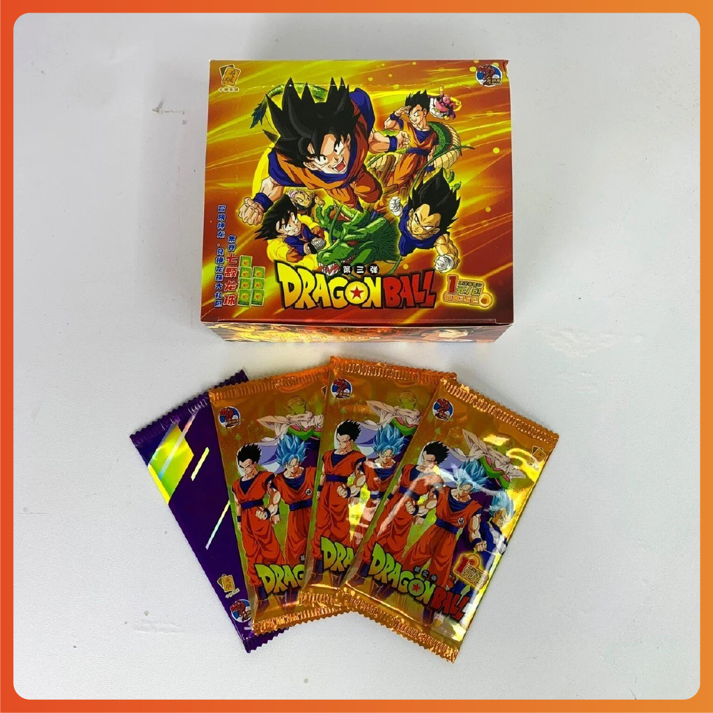 Thẻ nhân phẩm anime, pack anime Dragonball - Cao 13cm - rộng 14cm
