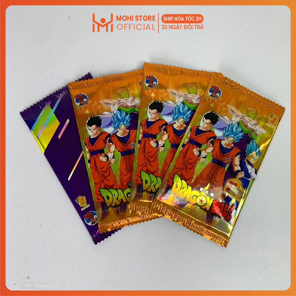 Thẻ nhân phẩm anime, pack anime Dragonball - Cao 13cm - rộng 14cm