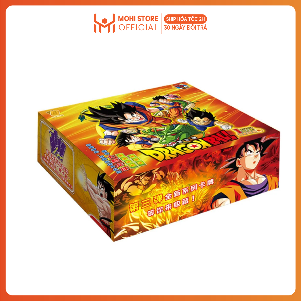Thẻ nhân phẩm anime, pack anime Dragonball - Cao 13cm - rộng 14cm