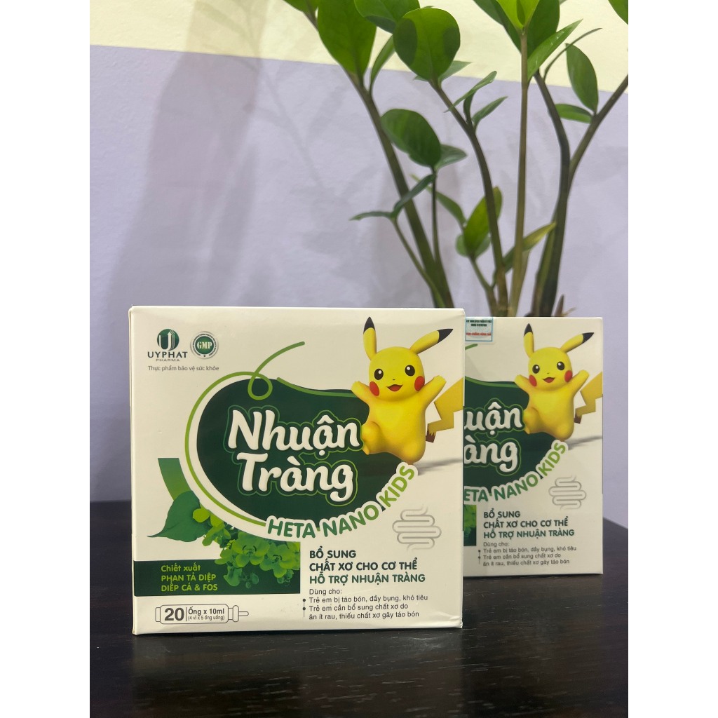 Siro nhuận tràng Heta Nano Kids bổ sung chất xơ hòa tan, nhuận tràng giảm táo bón
