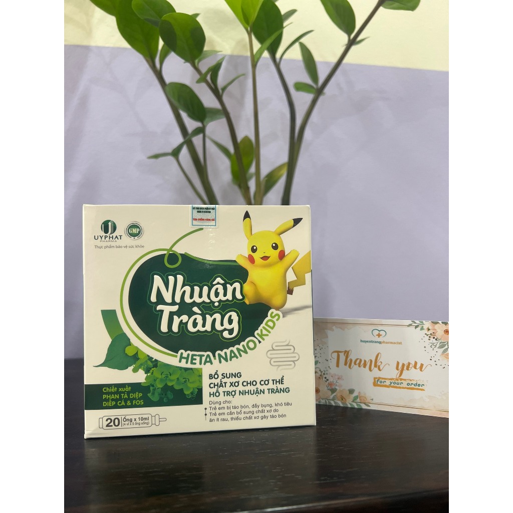 Siro nhuận tràng Heta Nano Kids bổ sung chất xơ hòa tan, nhuận tràng giảm táo bón