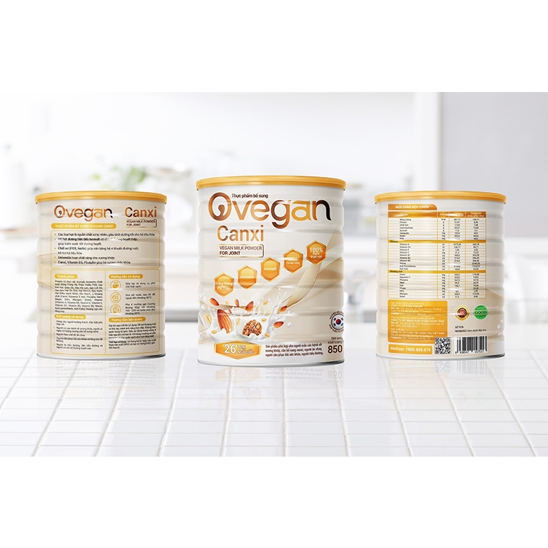 Sữa Ovegan canxi lon 850g - Tốt cho xương khớp