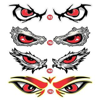 Tem dán decal mắt đại bàng trang trí Ô Tô, Xe Tải, Xe Máy ( mắt cú, mắt quỷ ) SL : 1 Đôi