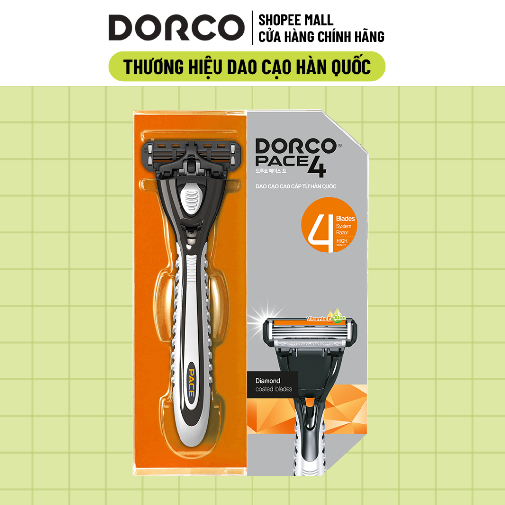 Dao Cạo Râu Hàn Quốc 4 Lưỡi Dorco Pace 4 FRA1001-PT (rtXCM)