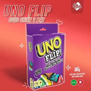 Bộ bài uno flip - bài uno mở rộng, luật chơi hấp dẫn, thẻ bài đồ chơi trẻ em top boardgame