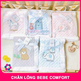 Chăn Lông Sơ Sinh, Chăn Băng Lông Bebe Comfort Siêu Mềm Cho Bé, Mềm Đắp Trẻ Em (2 Lớp),Ảnh Thật