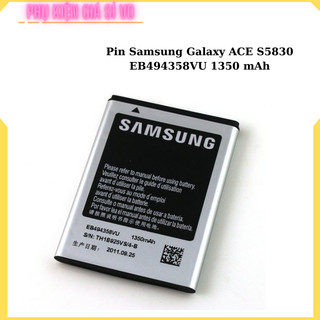 Pin samsung galaxy ace s5830 1350 mah hàng nhập khẩu bảo hành 3 tháng