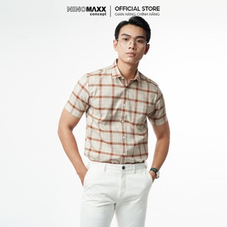 N&M Áo Sơ Mi Nam Caro Tay Ngắn Slimfit Sang Trọng 2110031