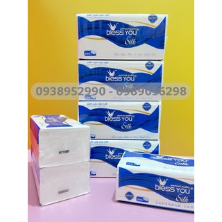 Giấy rút lụa cao cấp Bless You Silk 2 lớp, gói 200 tờ