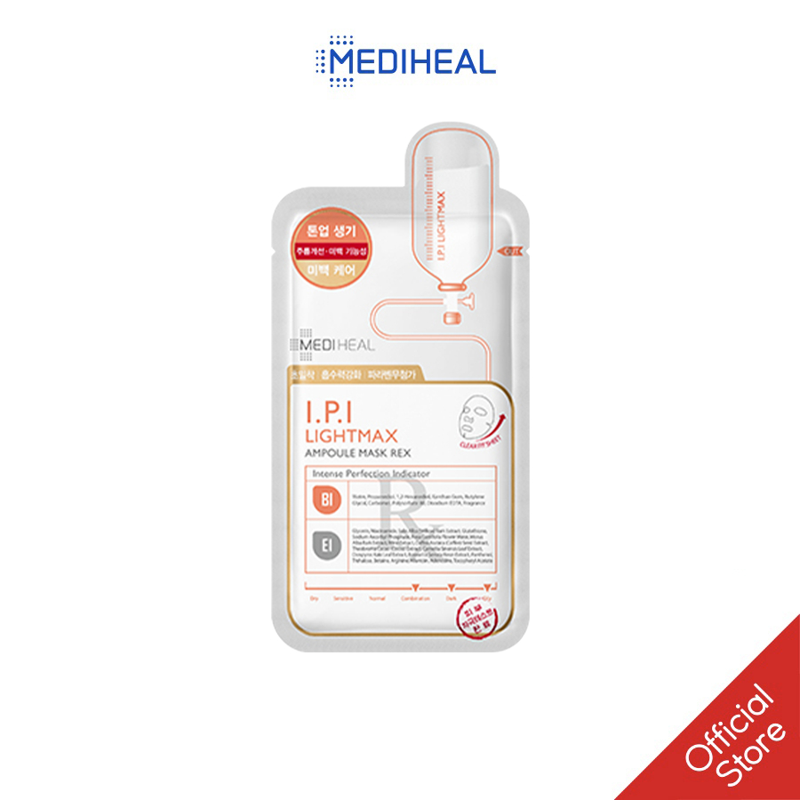 Mặt Nạ Chứa Tinh Chất I.P.I Giúp Sáng Da Mediheal I.P.I Lightmax Ampoule Mask Rex 24ml