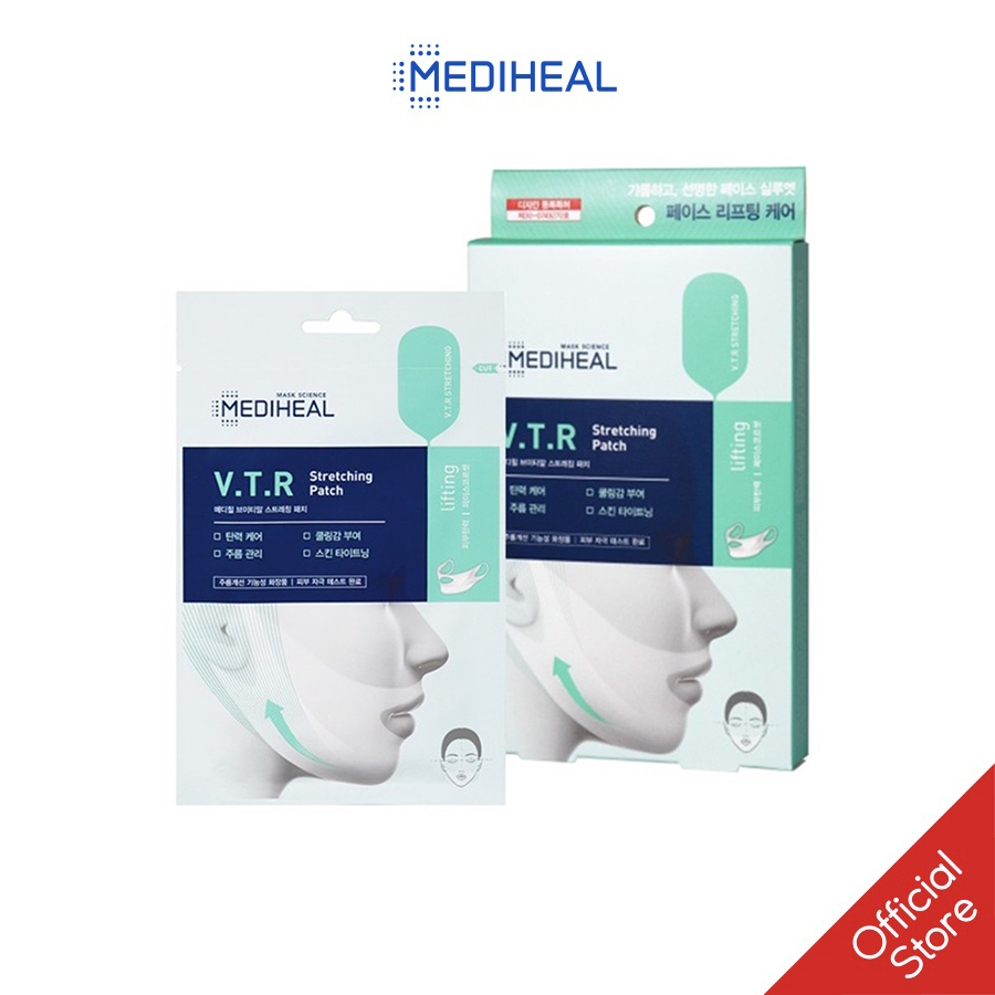 Mặt Nạ Nâng Cơ Giảm Mỡ Thừa Tạo Hình V- line Mediheal V.T.R Stretching patch 23ml