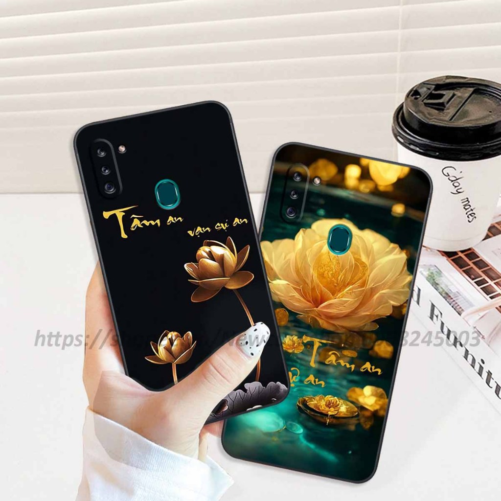 Ốp lưng Samsung A11 / M11 in hình thư pháp,tâm an vạn sự an giản dị