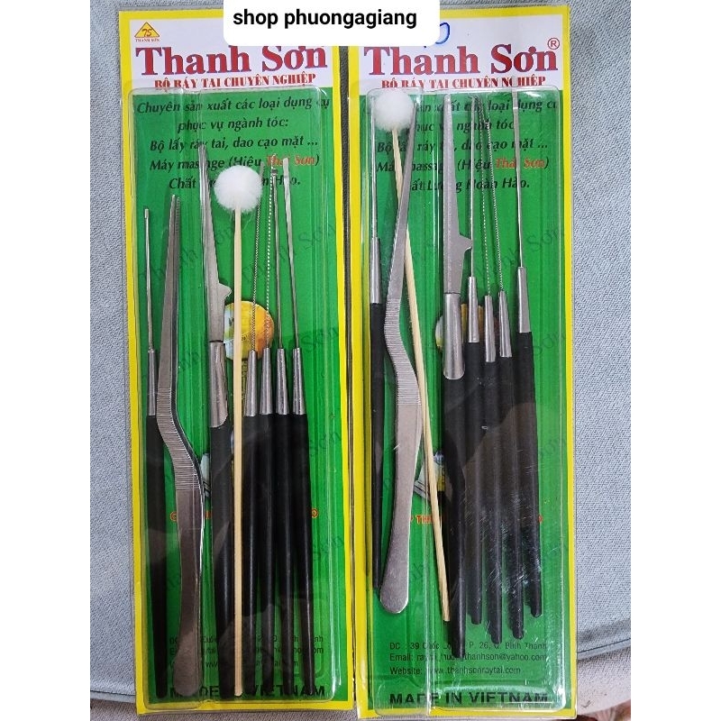 Bộ lấy ráy tai cao cấp 8 món Thanh Sơn.