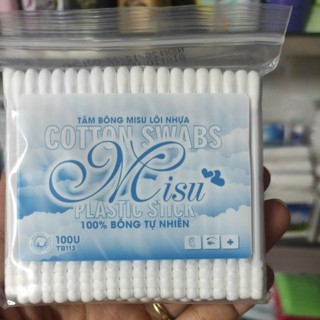 Tăm bông Misu lõi nhựa người lớn gói 200 cái