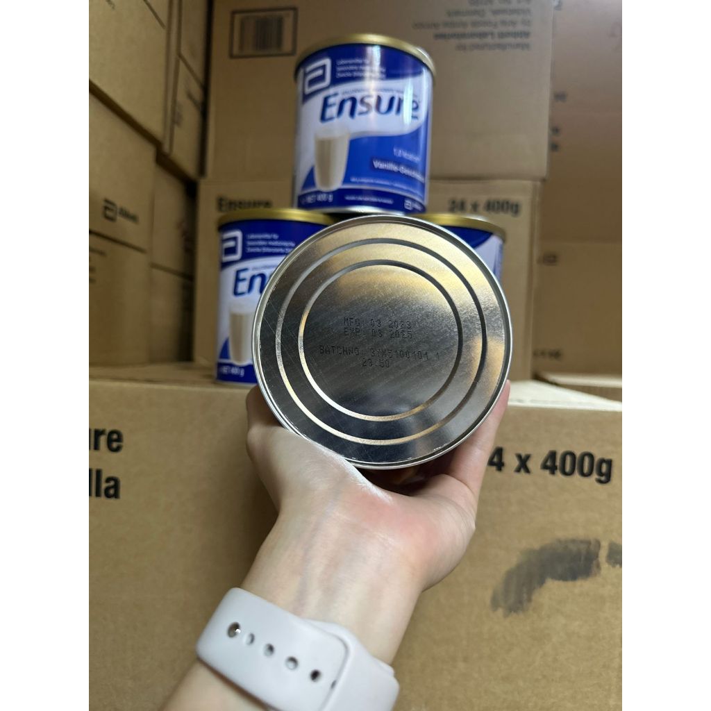 Sữa bột Ensure Đức hương Vanilla Abbott 400g, sữa bột ensure hàng chính hãng date 2025