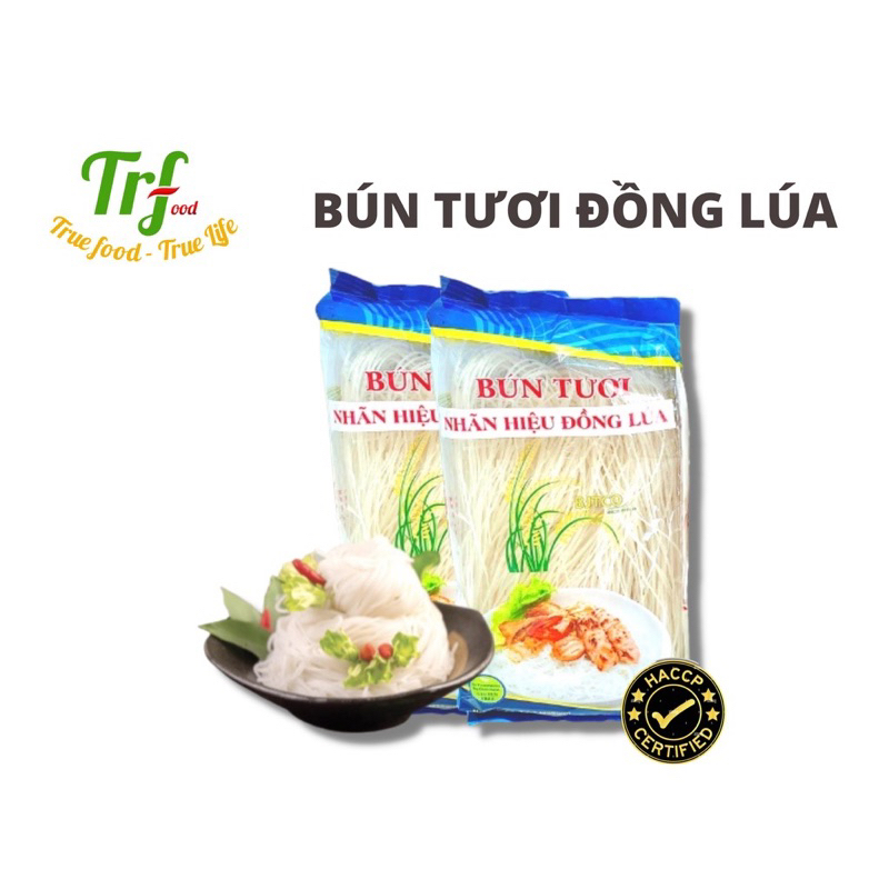 Bún tươi đặc sản Đồng Lúa phù hợp cho người ăn kiêng hỗ trợ giảm cân ít béo Keto Das Eatclean gói 200g date 8/2024