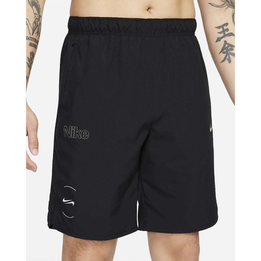 Quần ngắn thể thao nam nữ Nike Challenger Dri-FIT 9′ Running Shorts ; Quần đùi dù chạy bộ, tập gym, yoga - Đen