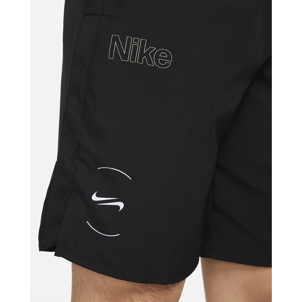 Quần ngắn thể thao nam nữ Nike Challenger Dri-FIT 9′ Running Shorts ; Quần đùi dù chạy bộ, tập gym, yoga - Đen