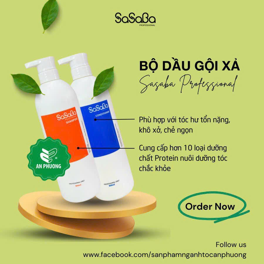 LẺ DẦU GỘI HOẶC DẦU XẢ SASABA PLUS 2019 500ML - 800ML