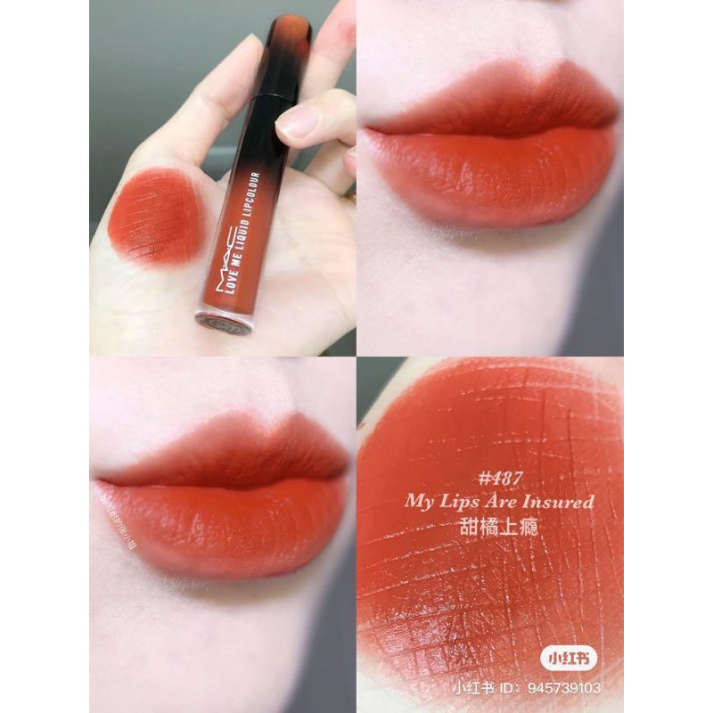Son MAC Love Me Liquid - 487 My Lips Are Insured (CÓ ẢNH THẬT TỰ CHỤP Ở CUỐI)