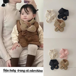 Khăn choàng cổ basic giữ ấm mùa đôngc ho bé trai bé gái