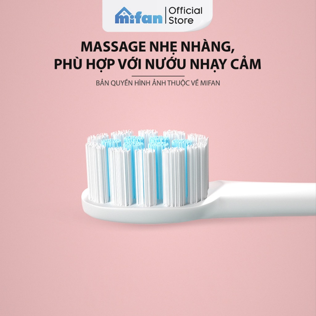 Đầu Bàn Chải Điện Mifan Sonic X2 Model - Máy đánh răng máy sóng âm công nghệ Đức