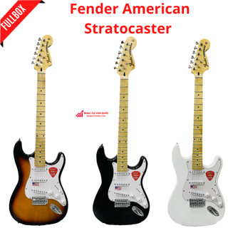 Đàn guitar điện fender american stratocaster sss kèm cần nhúng yn13 + phụ kiện