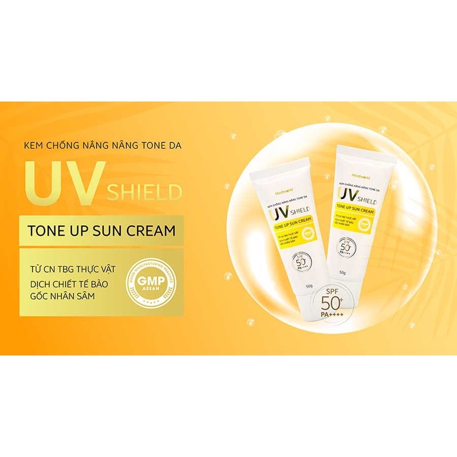 UV SHIELD TONE UP SUN CREAM | Kem chống nắng bảo vệ và nâng tone da sinh học