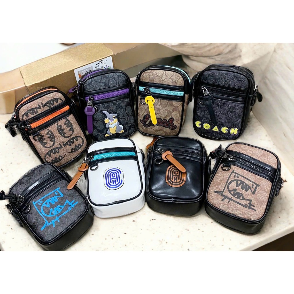 TÚI ĐEO CHÉO ĐỰNG ĐIỆN THOẠI MINI COACH SMANO UNISEX NAM NỮ