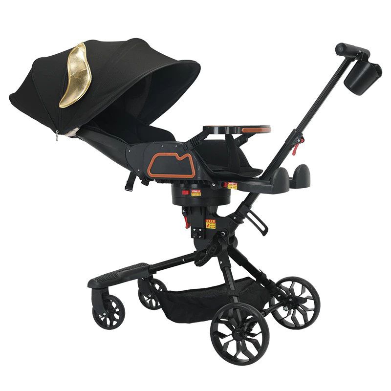 Xe đẩy 2 chiều gấp gọn phiên bản mới V9-666 có bàn ăn +đàn led