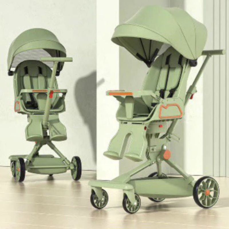 Xe đẩy 2 chiều gấp gọn phiên bản mới V9-666 có bàn ăn +đàn led