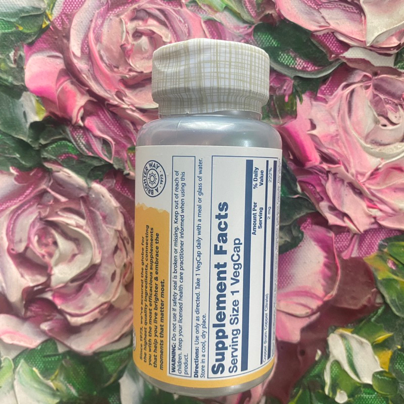 💐Viên Bổ Sung Đồng Solaray Copper Citrate VegCap 2mg 60 viên