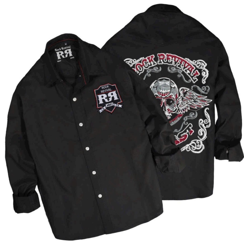 Áo sơ mi nam ông địa ,calsic rock , ecko , rebell rock 1.1 logo túi hộp mặt sau in pes cao cấp